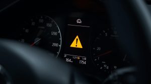 car dashboard warning light on